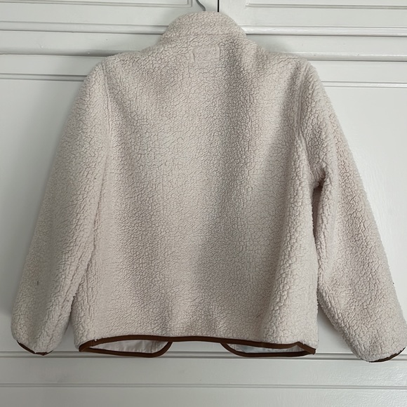NY SALE !! Universal Thread Fuzzy Cream Jacket w/ Brown Accents - Picture 6 of 6